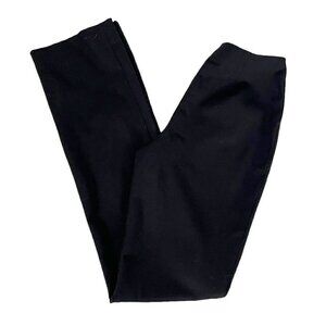 Ralph Lauren Black Label Womens Size 2 Black Wool Blend Side Zip Pants Tall